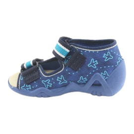 Chaussures enfant Befado 350P004 bleu marine bleu vert 2