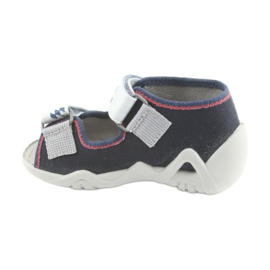 Bleus de Befado Children's 250p084 bleu marine / rouge avec une voiture gris 2