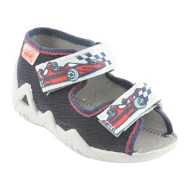 Bleus de Befado Children's 250p084 bleu marine / rouge avec une voiture gris 1 Bleus de Befado Children's 250p084 bleu marine / rouge avec une voiture gris 1