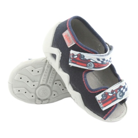 Bleus de Befado Children's 250p084 bleu marine / rouge avec une voiture gris 3 Bleus de Befado Children's 250p084 bleu marine / rouge avec une voiture gris 3