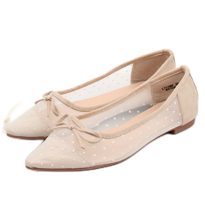 Ballerines femme beiges LT119P Beige 1 Ballerines femme beiges LT119P Beige 1