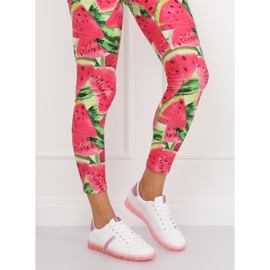 Baskets femme blanches et roses 2B9XX923 WHITE / ROSERED 1 Baskets femme blanches et roses 2B9XX923 WHITE / ROSERED 1