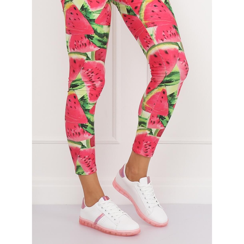 Baskets femme blanches et roses 2B9XX923 WHITE / ROSERED 1 Baskets femme blanches et roses 2B9XX923 WHITE / ROSERED 1