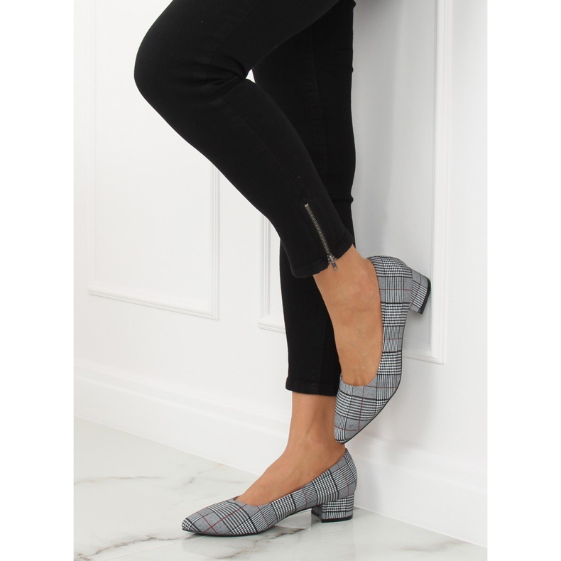 Black Check Black Escarpins CC207P Noir le noir gris multicolore 1