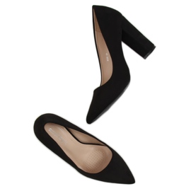 Escarpins sur le poteau noir 4008 Noir 1