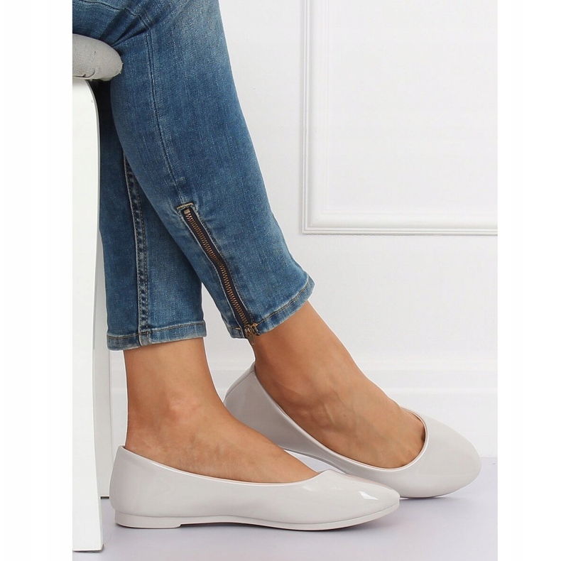 Ballerines femme grises JX76P Gris 1 Ballerines femme grises JX76P Gris 1