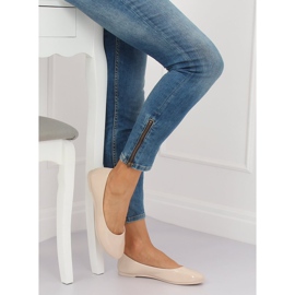 Ballerines femme beiges JX76P Beige 2