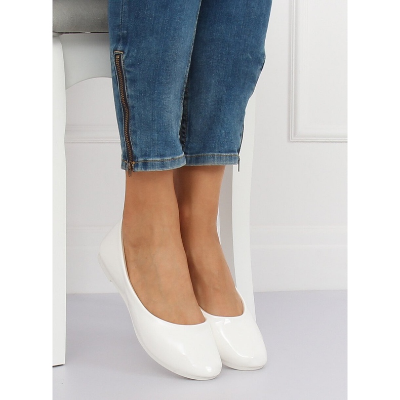 Ballerines femme blanches JX76P Blanc 1