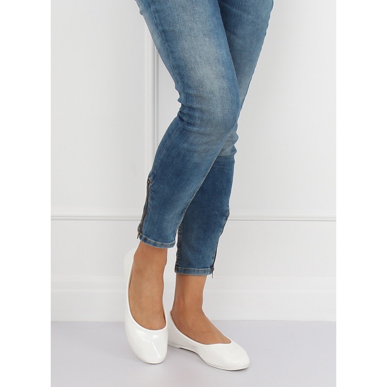 Ballerines femme blanches JX76P Blanc 2