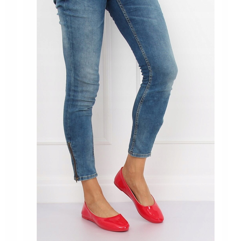 Ballerines femme rouges JX76P Rouge 2
