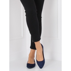 Ballerines amande bleu marine bouts WD39P Navy 2
