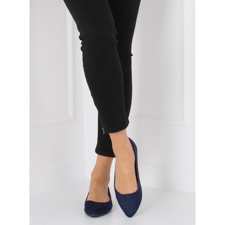 Ballerines amande bleu marine bouts WD39P Navy 2