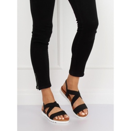 Sandales noires pour femmes P0P1268-16 Noir 1