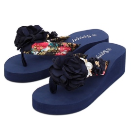 CK93P Semelles en mousse bleu marine multicolore 4