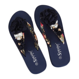 CK93P Semelles en mousse bleu marine multicolore 3