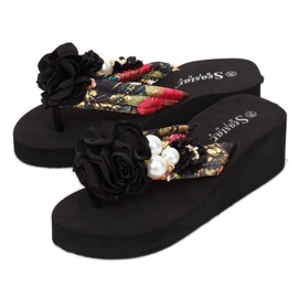 Noir CK93P Semelles en mousse noire le noir multicolore 4