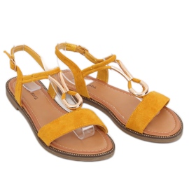 Sandales pour femmes jaunes WL024 Jaune 3