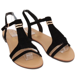Sandales pour femmes noires 1-51 Noir le noir 2