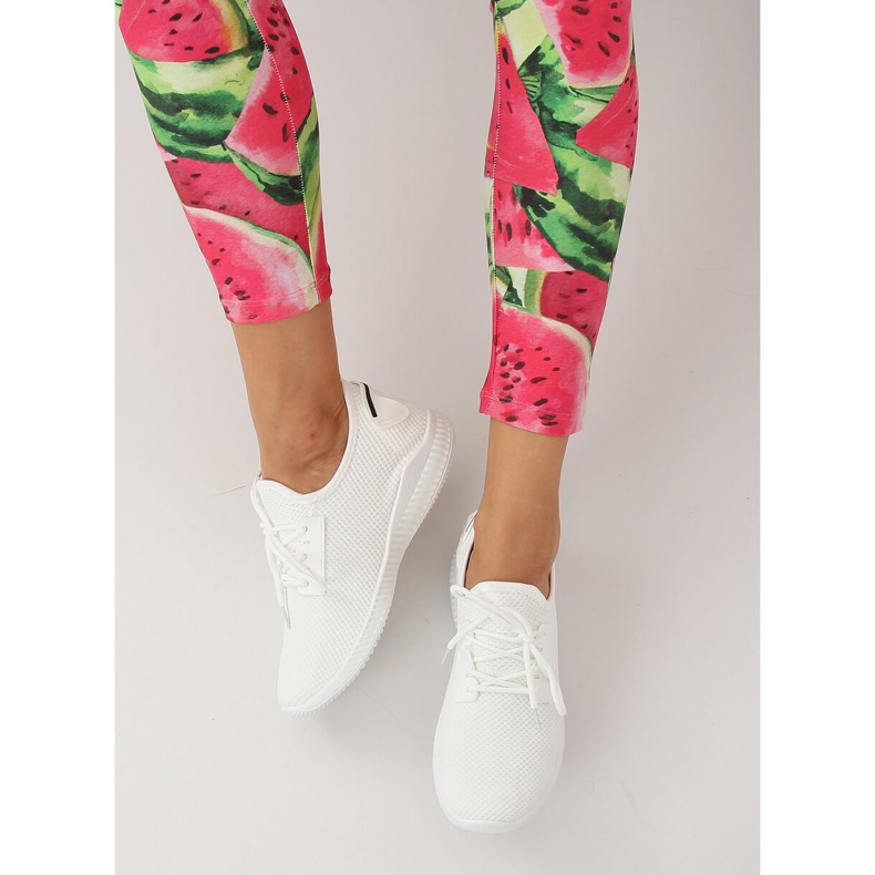 Chaussures de sport blanches 7762-Y Blanc 2