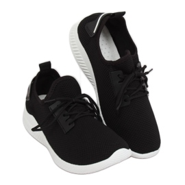 Chaussures de sport noires 7762-Y Noir 1