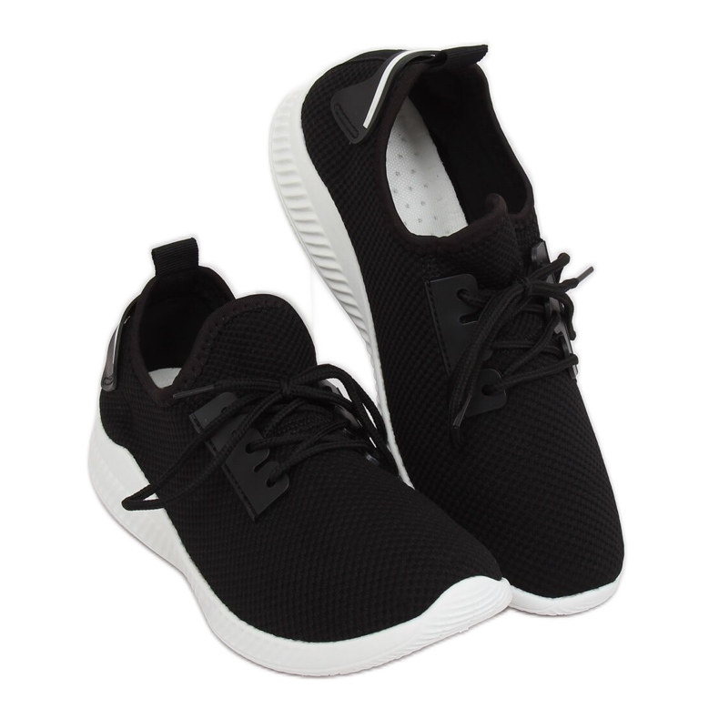 Chaussures de sport noires 7762-Y Noir 1