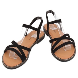 Sandales pour femmes noires WL255 Noir le noir 1
