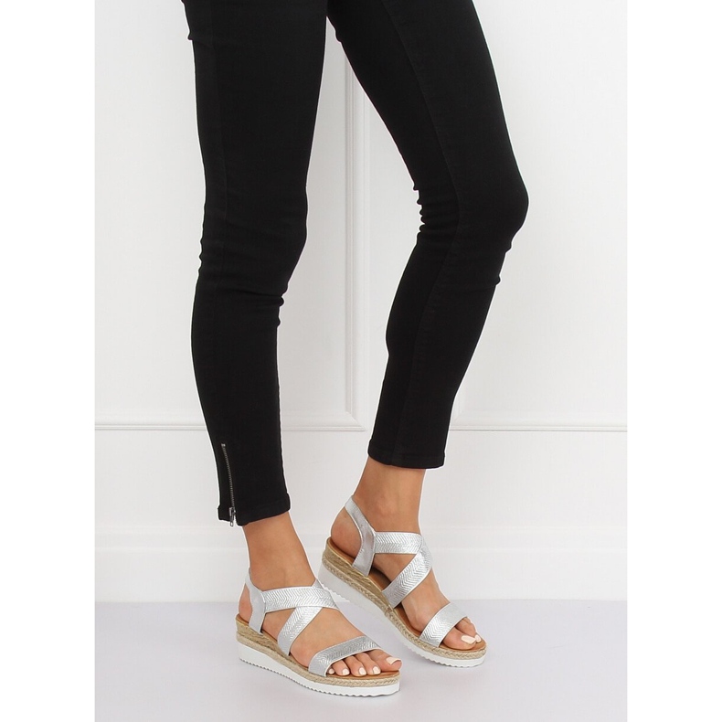 Sandales argentées pour femmes S81 Argent gris 1 Sandales argentées pour femmes S81 Argent gris 1