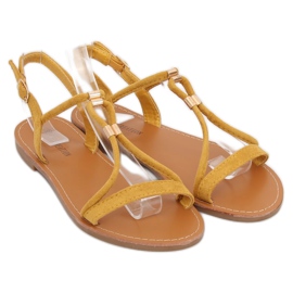 Sandales pour femmes jaunes L520 Jaune 3
