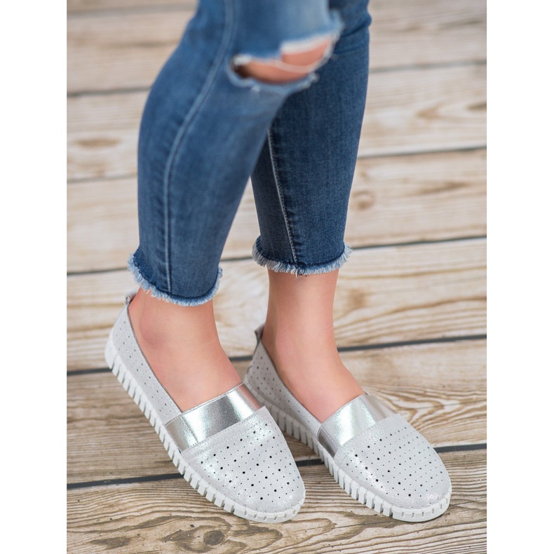 Filippo Chaussures à enfiler à paillettes gris 2