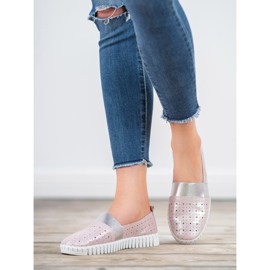 Filippo Chaussures à enfiler à paillettes rose 1 Filippo Chaussures à enfiler à paillettes rose 1