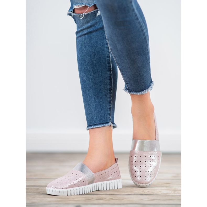 Filippo Chaussures à enfiler à paillettes rose 1 Filippo Chaussures à enfiler à paillettes rose 1