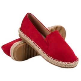 Primavera Espadrilles en daim rouge 4