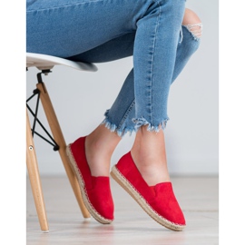 Primavera Espadrilles en daim rouge 5