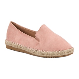 Primavera Espadrilles en daim rose 2