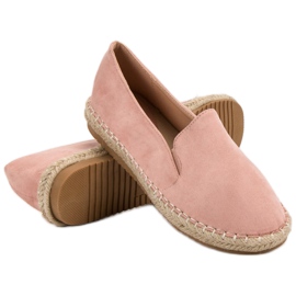 Primavera Espadrilles en daim rose 4