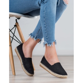 Primavera Espadrilles en daim le noir 3