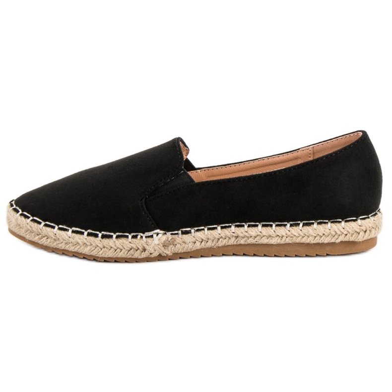 Primavera Espadrilles en daim le noir 1