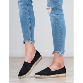 Primavera Espadrilles en daim le noir 4