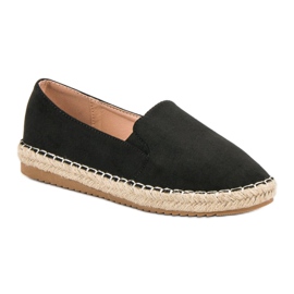 Primavera Espadrilles en daim le noir 5