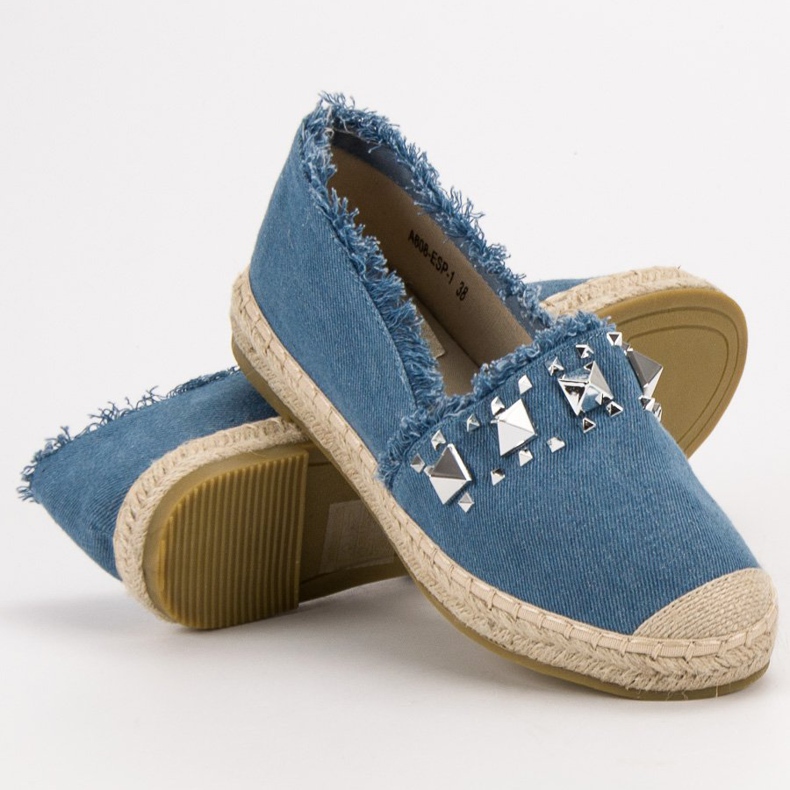 Bestelle Espadrilles À Clous bleu 2