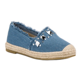 Bestelle Espadrilles À Clous bleu 5