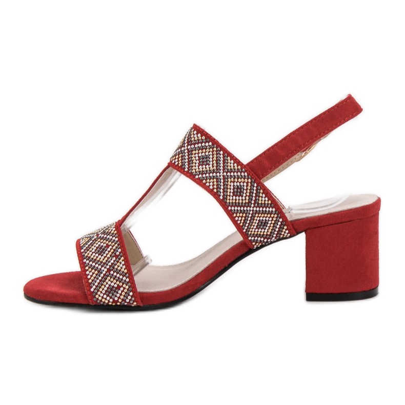 Goodin Sandales à talons hauts rouge 1 Goodin Sandales à talons hauts rouge 1