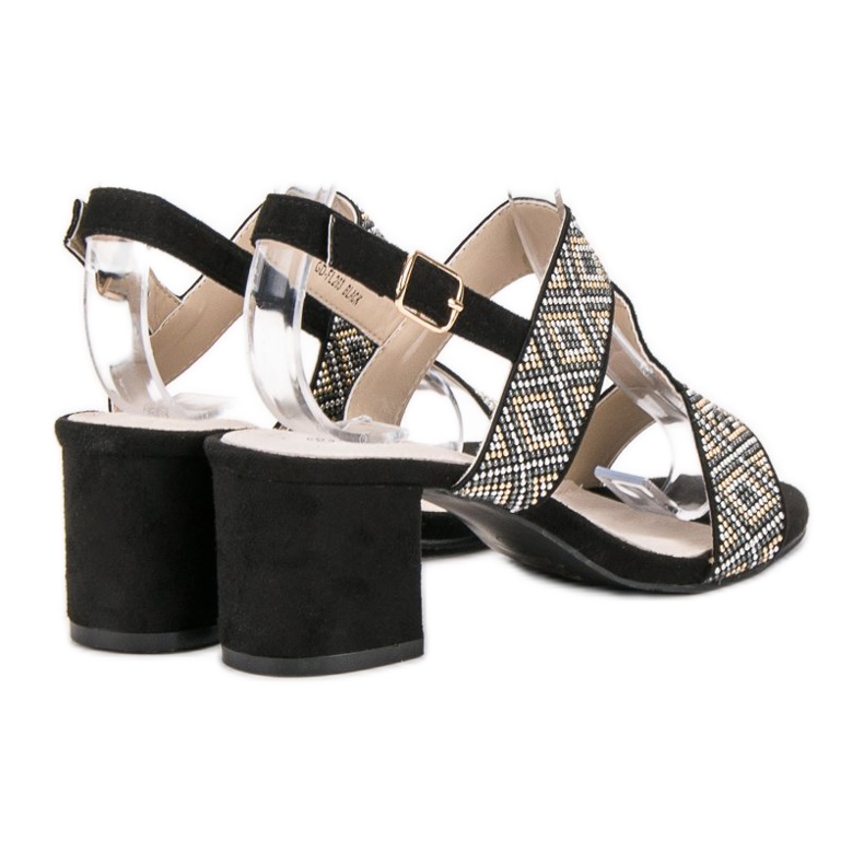 Goodin Sandales à talons hauts le noir 1