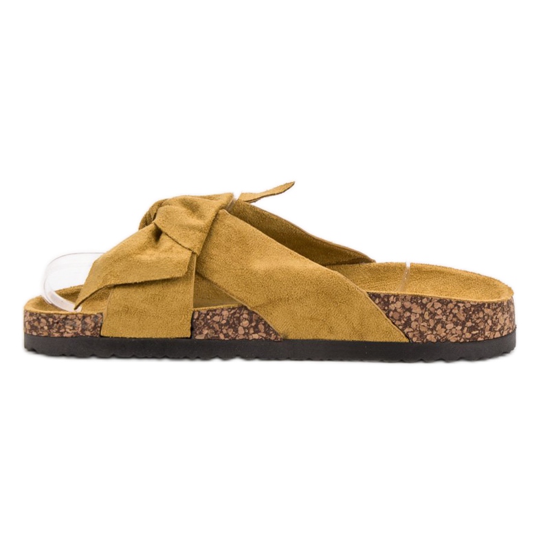 Cm Paris Pantoufles de Suèdes jaune 1