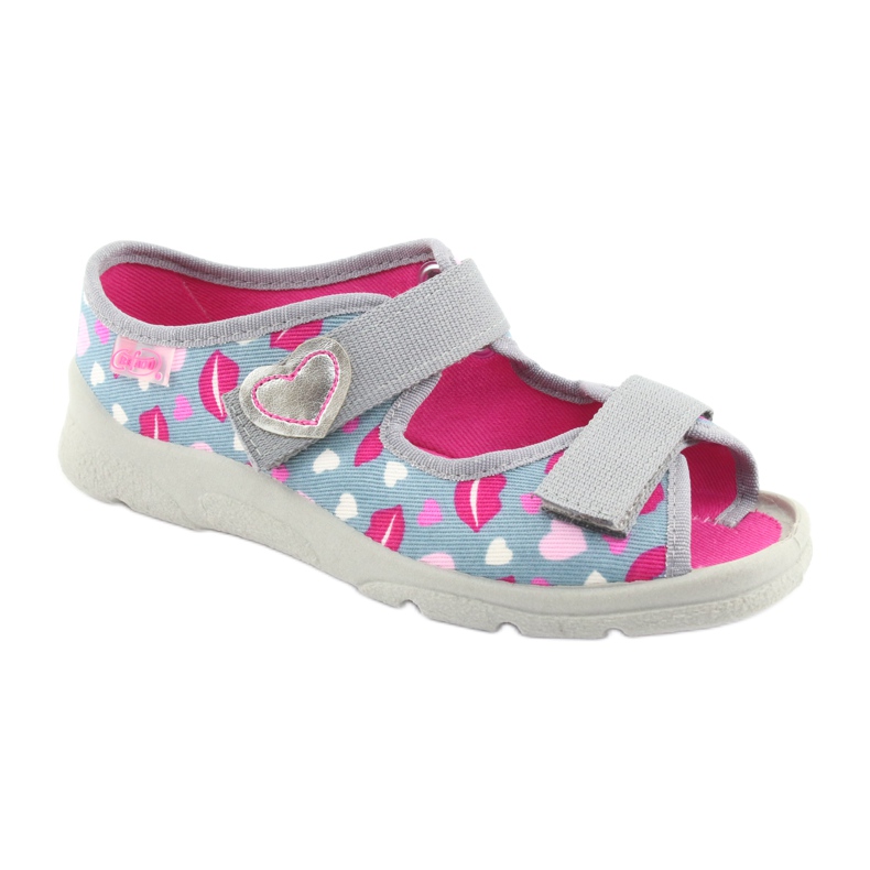 Chaussures enfant Befado 969X133 rose gris 2