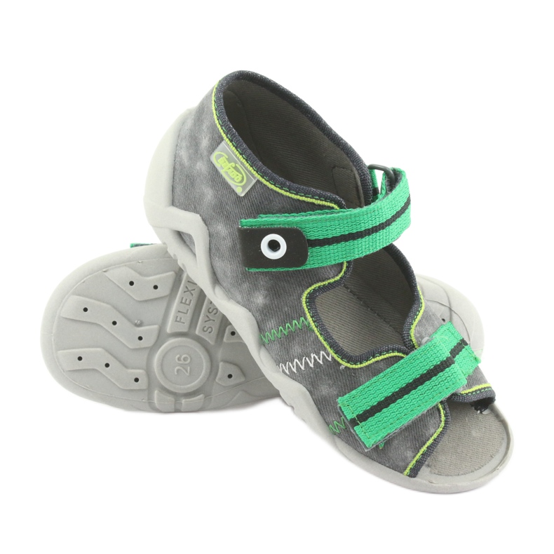 Chaussures enfant Befado 250P066 gris vert 5 Chaussures enfant Befado 250P066 gris vert 5