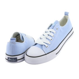 Baskets American Club bleues blanc 4
