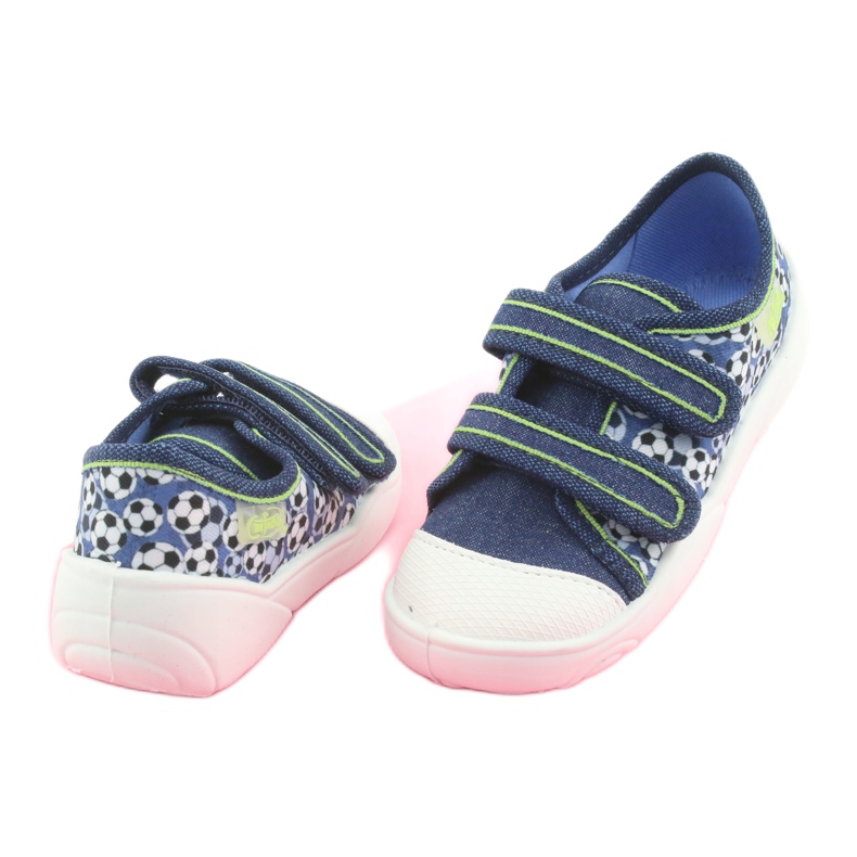 Chaussures enfant Befado 907P103 bleu marine bleu vert 4