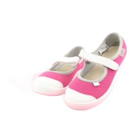 Chaussures enfant Befado 208X037 blanche rose 3
