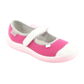 Chaussures enfant Befado 208X037 rose blanc 1